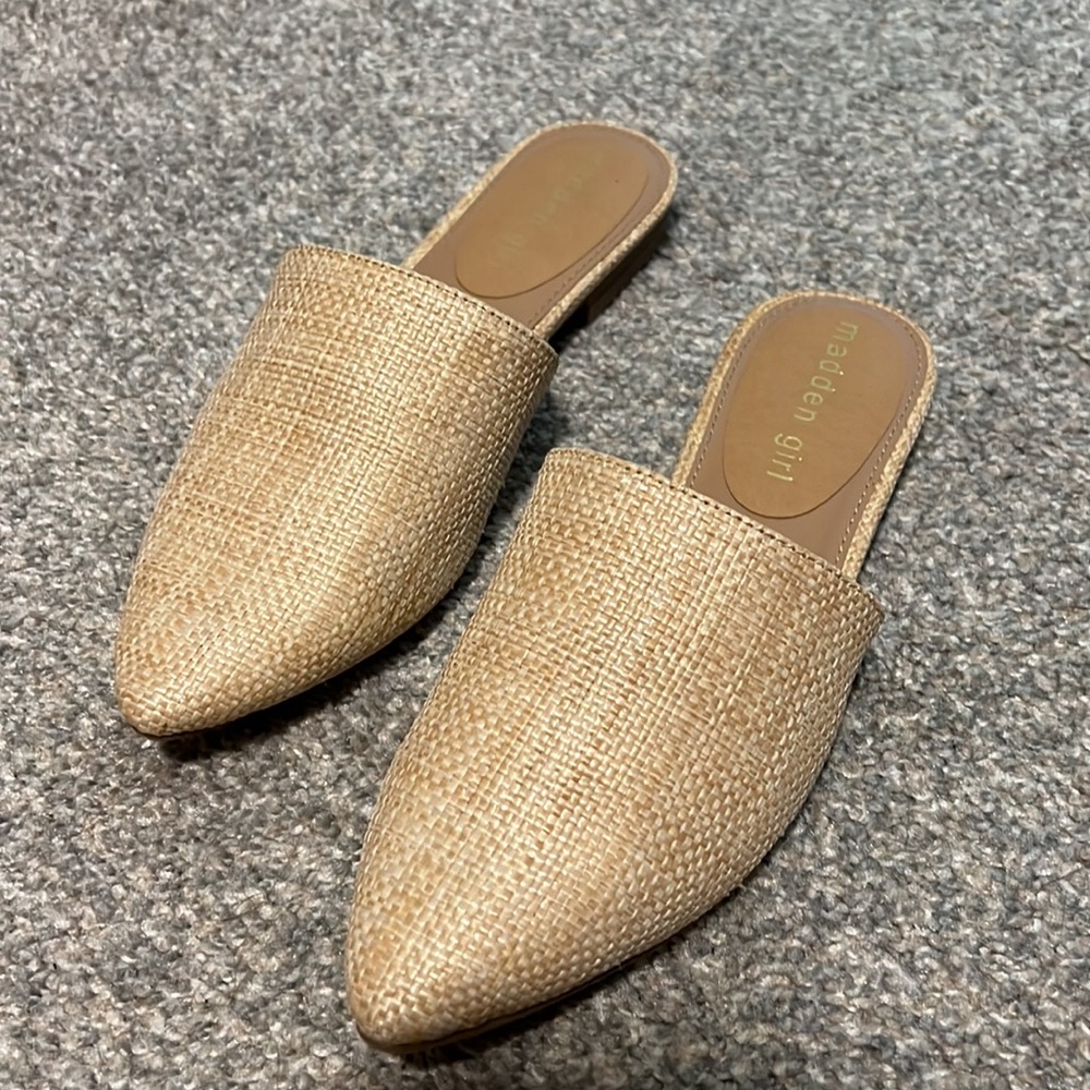 Brand new Madden Girl flat point mules